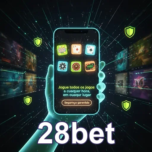 Pessoa acessando cassino mobile com segurança na 28bet