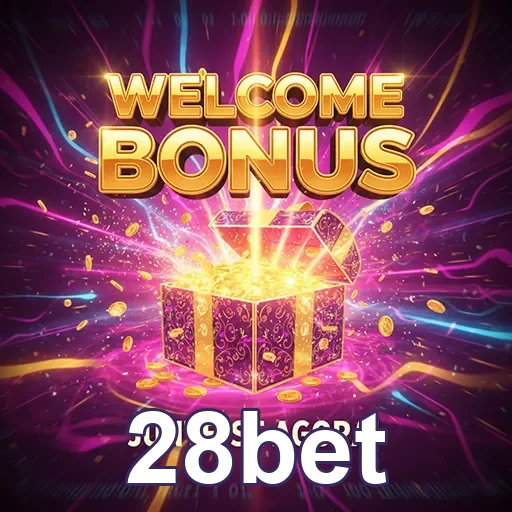 Imagem promocional da 28bet destacando bônus especial na plataforma de apostas online.
