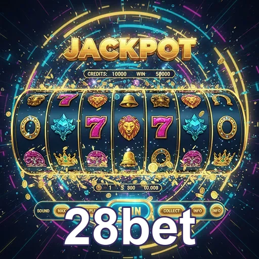 Tela de slot game com depósitos acessíveis na 28bet