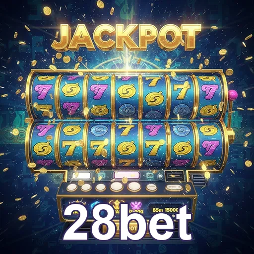 Imagem de máquinas caça-níqueis na 28bet, destaque para Slots com clima de cassino online