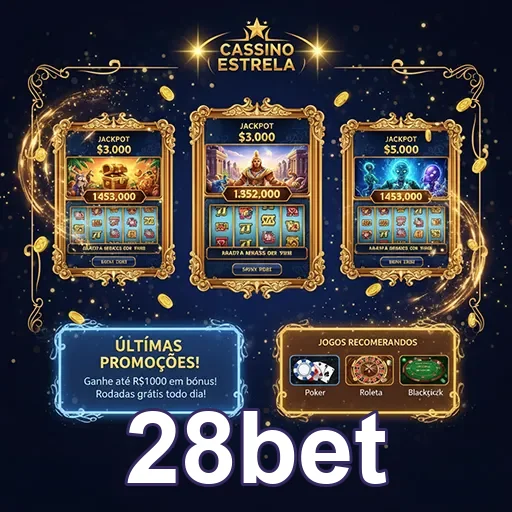 Imagem do site 28bet mostrando opções de apostas esportivas na página inicial.